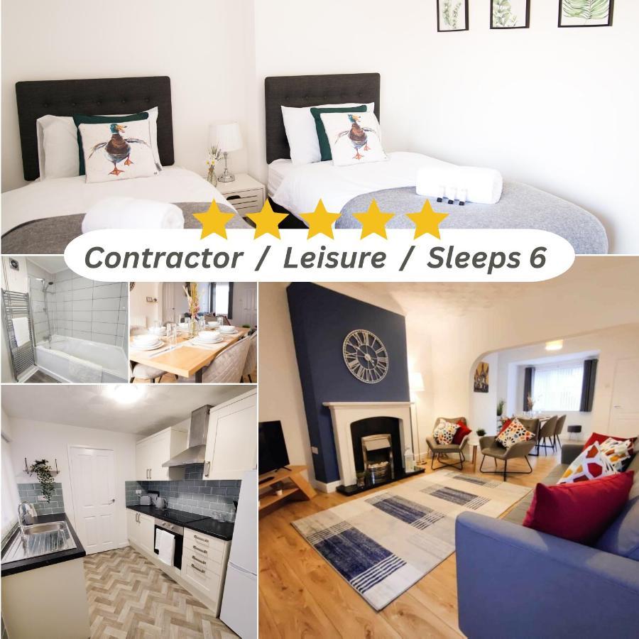 3Br-St Johns Hse-Free Parking-Workers-Kitchen-Wifi-Dog Friendly Appartement Doncaster Buitenkant foto